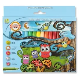 Фломастеры 18 цветов Совы