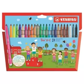 Фломастеры 24цв.,карт упаков,stabilo,378/24