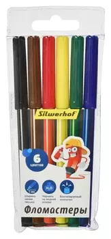 Фломастеры 6цв. пакет с европ, 877071-06