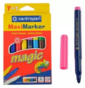 Фломастеры 8 цветов Magic 7 цветов + 1 поглотитель