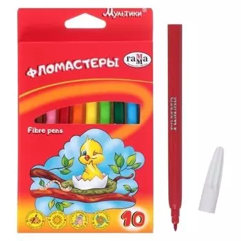 Фломастеры Мультики, 10 цветов