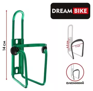 Флягодержатель Dream Bike, F3, алюминиевый, цвет зелёный
