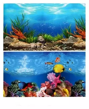 Фон для аквариума двухсторонний, 30 х 50 см