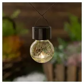 Фонарь садовый на солнечной батарее "Лампочка прозрачная", 60 х 90 мм, 1led, стекло, т.белый