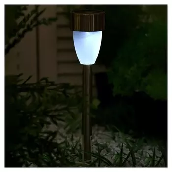 Фонарь садовый на солнечной батарее "Матовый" 36,5 см, D-5,5 см, 1 Led, металл