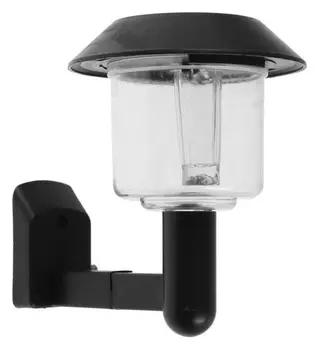 Фонарь садовый на солнечной батарее "Настенный" 9 х 9 X 12,5 см, 1led, пласт., т-бел.