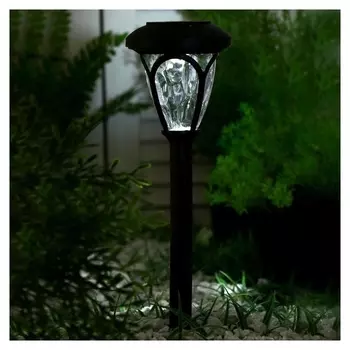 Фонарь садовый на солнечной батарее "Ретро" 39,5 см, D-9,5 см, 1 Led, пластик