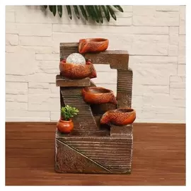 Фонтан "Бахра" вазочка, 20х16х33 см (С подсветкой)