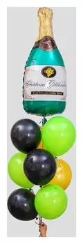 Фонтан из шаров "Веселье", латекс, фольга, 10 шт.