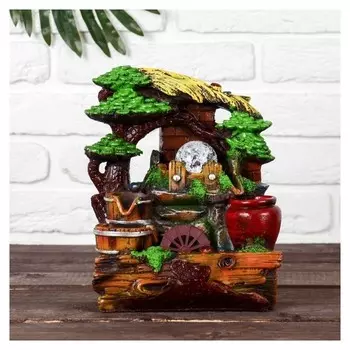 Фонтан "Под деревом" 13х20х27 см (С подсветкой)