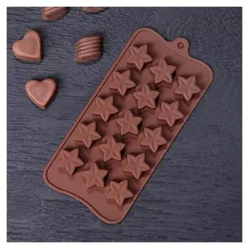 Форма для льда и шоколада "Звездочет", 15 ячеек