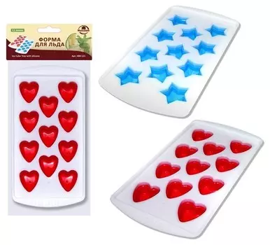 Форма для льда силик 22*11*2см 2диз