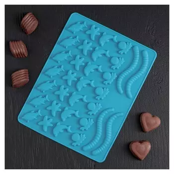 Форма для мармелада «Морские сладости», 22,3×17,2 см, 32 ячейки