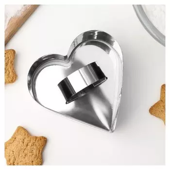 Форма для моделирования 8х8 см "Сердце"