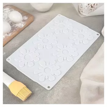 Форма для муссовых десертов и выпечки «Клякса», 28×18,5 см, цвет белый