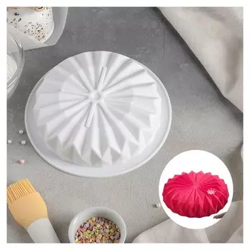 Форма для муссовых десертов и выпечки «Оригами», 18,5×18,5 см, цвет белый