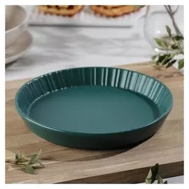 Форма для выпечки «Круг. камея», 20,5×20,5×3,1 см, цвет изумруд