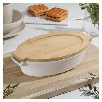 Форма для выпечки овальная доляна «Эстет», 28,4×16,3×6,2 см