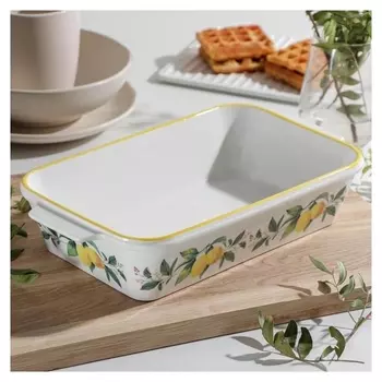 Форма для выпечки прямоугольная доляна «Лимон», 30,5×17 см