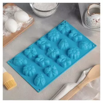 Форма для выпечки «Пыльца», 29×17 см, 15 ячеек