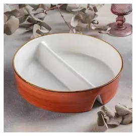 Форма для запекания «Терракот», 26×6 см, с делениями, цвет оранжевый