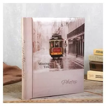 Фотоальбом Brauberg 20 магнитных листов, 23х28 см "Трамвай"