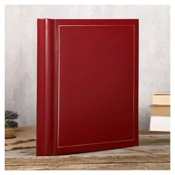 Фотоальбом Fotografia магнитный, 30 листов, 23х28 см, "Классика" красный