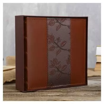 Фотоальбом из искусственной кожи на 200 фото 10х15 см Цвет коричневый