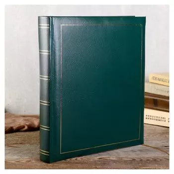 Фотоальбом Классика 30х33 см, 30 листов, цвет зеленый