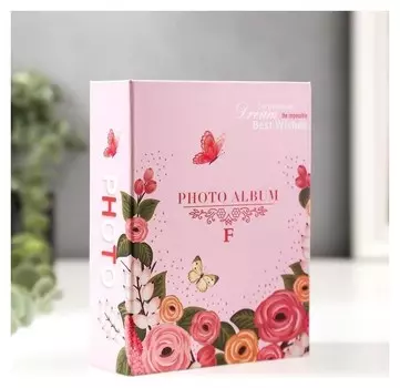 Фотоальбом на 100 фото 10х15 см "Цветочный венок" 16,5х13х4,8 см