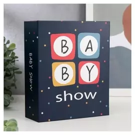 Фотоальбом на 100 фото 10х15 см "Детские кубики" 18х14х5 см