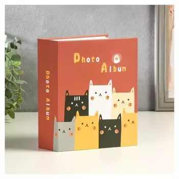 Фотоальбом на 100 фото 10х15 см "Котятки" 18х14х5,5 см