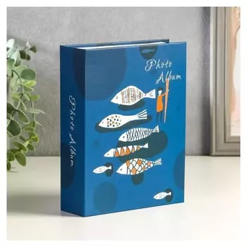 Фотоальбом на 100 фото 10х15 см "Рыбки" 18х14х5,5 см