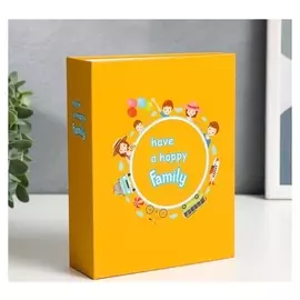 Фотоальбом на 100 фото 10х15 см "Счастливая семья" 17,9х14,1х5 см