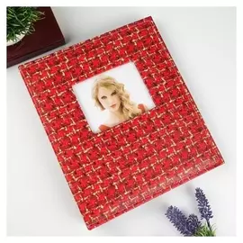 Фотоальбом на 160 фото 13х18 см "Плетёнка" кожзам 28х24х4 см