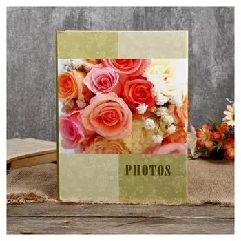 Фотоальбом на 200 фото 10х15 см "Букет невесты" 23х17,5х5,5 см