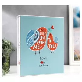 Фотоальбом на 200 фото 13х18 см "Певчие птички" в коробке 31х25,5х5,5 см