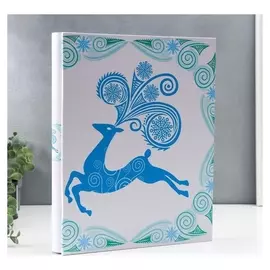 Фотоальбом на 400 фото 10х15 см "Серебряное копытце" кожзам 34,5х27,5х5 см