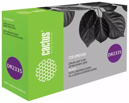 Фотобарабан Cactus (Cs-dr2335) для L2500/2520/2540/hl2300/2340/2360/mfc2700 ч/б, ресурс 12000 страниц