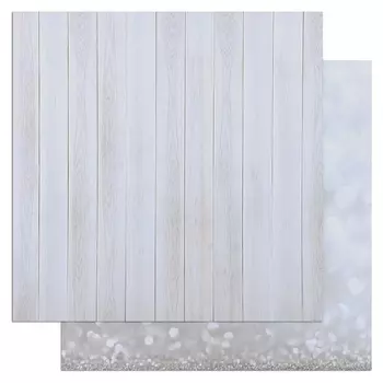 Фотофон двусторонний "Боке - серые доски" 45 х 45 см, переплётный картон, 980 г/м