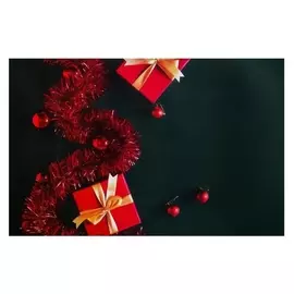 Фотофон двусторонний бумага 300 гр "Новогодние подарки" 57х87 см