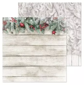 Фотофон двусторонний «Еловая ветка», 45 х 45 см, картон, 100 г/м