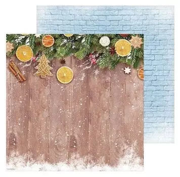 Фотофон двусторонний «Пряные мандарины», 45 х 45 см, картон, 100 г/м