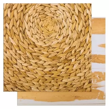 Фотофон двусторонний "Рыжие доски - солнечный" 45 х 45 см, переплётный картон, 980 г/м