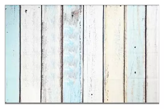 Фотофон винил "Бело-голубые доски" 80х125 см