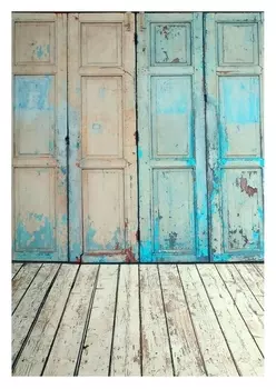 Фотофон винил "Двери" стена+пол 210х150 см