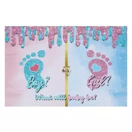 Фотофон винил "Мальчик или девочка?" 100х150 см