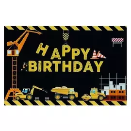 Фотофон винил "Строительная техника" 100х150 см