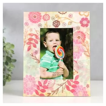 Фоторамка 3D 10х15 см "Разнотравье" 23х18 см