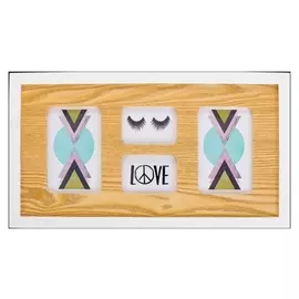 Фоторамка пластик на 4 фото 6х9, 9х14 см "Эко-стиль" 26х45 см